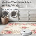 thumbnail image 5 of ODIKA 5'x7' Machine Washable Non-Slip Area Rug, Rose Garden Pink Floral Medallion High Traffic Rug, Pink, 218870, 5 of 7