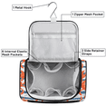 thumbnail image 5 of Herdesigns Crab Hanging Toiletry Bag for Women, Ocean Waterproof Makeup Organizer Cosmetic Travel Bag for Accessories, 5 of 7
