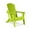 Lemon Green, variant on Heywoo Folding Adirondack Chair HDPE Outdoor All-Weather Chair for Patio, Garden, Backyard, Lawn, Fire Pit,Lake Blue