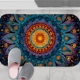 thumbnail image 4 of 1pc Mandala Absorbent Non-Slip Bathroom Thickened Flannel Rug Decor,Soft,Quick Drying,Suitable For Indoor/outdoor Use,Bathrooms,Bedrooms,Kitchens,Terrace,Laundry Rooms,16"x24", 4 of 9