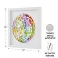 thumbnail image 4 of Mainstays Multicolor Textured Disco Plastic Framed Wall Art, 10" L x 10" W, 4 of 7
