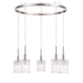 thumbnail image 5 of Woodbridge Lighting Candice Frosted Square Metal Chandelier in Satin Nickel, 5 of 6