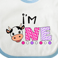 thumbnail image 4 of Inktastic I'm 1 Cute Cow and Polka Dots Boys or Girls Baby Bib, 4 of 4