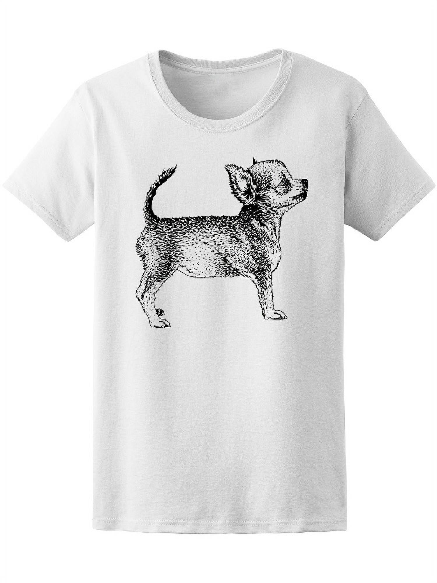 Cute Chihuahua Puppy Dog TShirt Women Image by Shutterstock, Female