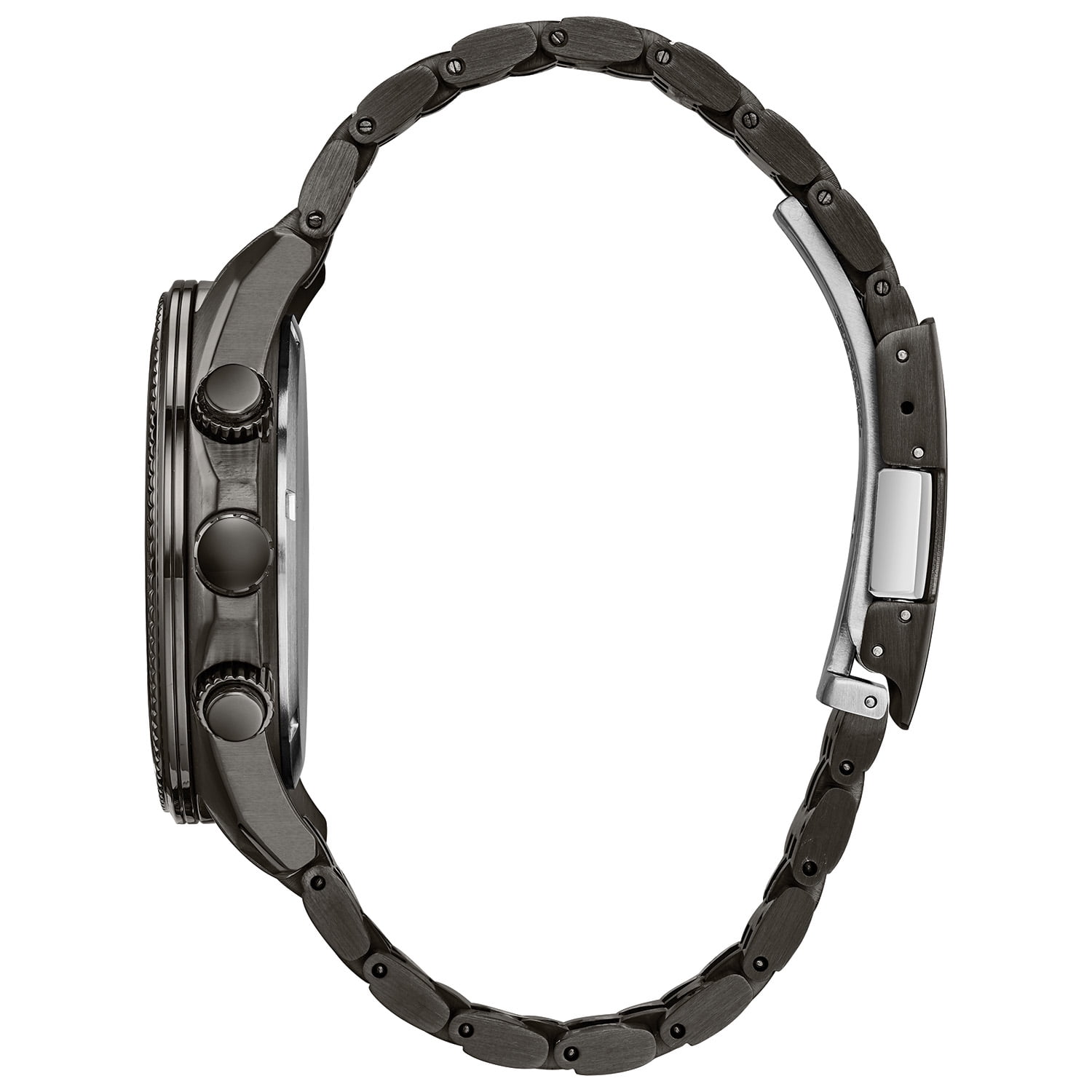 Citizen Men's Eco-Drive Chronograph Gray IP Stainless Steel Bracelet Watch  - Walmart.com