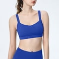 thumbnail image 4 of Women's Y Back Sports Bra Thin Spaghetti Strap Yoga Vest, Padded Low Impact Anti Shock Workout Lingerie, Seamless Wireless Running Bralette, Breathable Fitness Top, Soft Aesthetic Gym Tank Top, 4 of 5