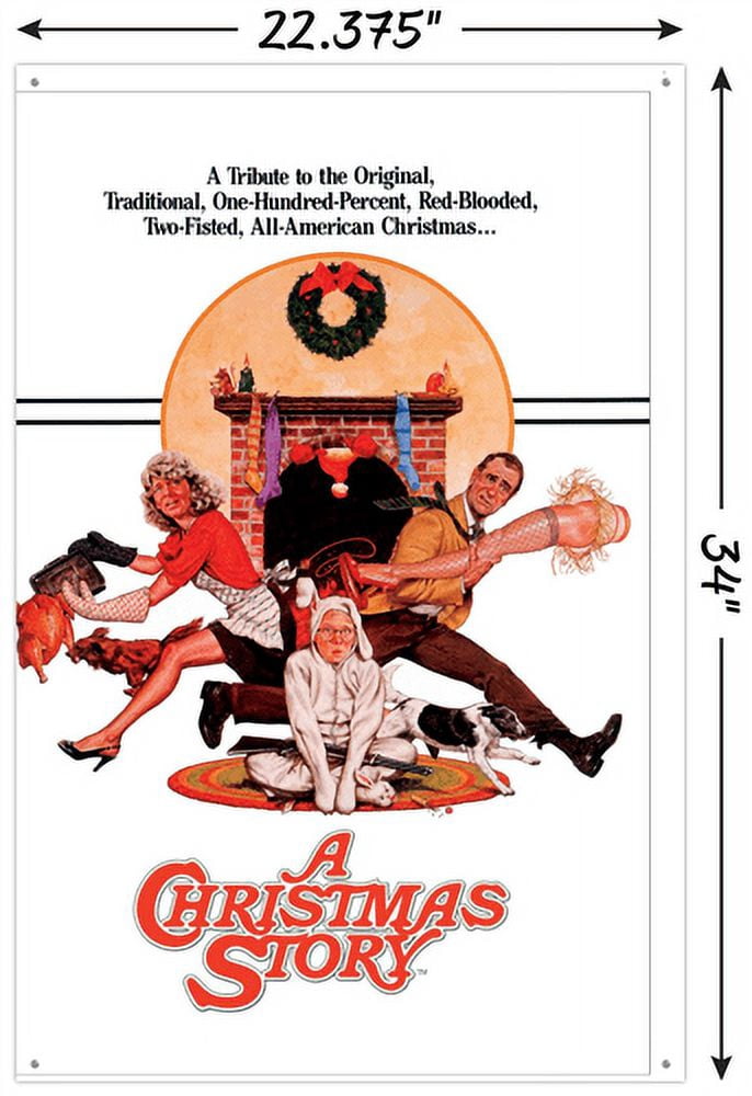 A Christmas Story - One Sheet Wall Poster with Push Pins, 22.375" x 34"