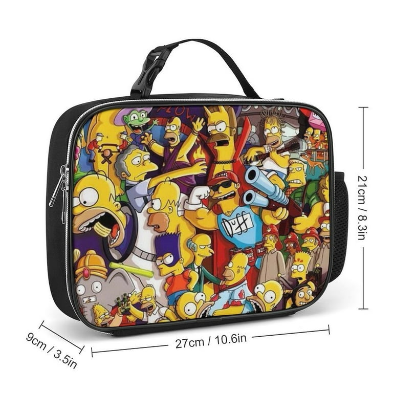 Simpsons Lunch Bags Insulated Soft Lunch Box Reusable Large