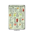 thumbnail image 1 of 2 piezas de letrero de metal de barra vintage (CLÁSICO) de hierro, receta de cóctel clásica y letrero de menú de tragos, decoración vintage, póster de metal vintage duradero para mural, cafetería, bar, 1 of 5