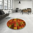 thumbnail image 3 of Ahgly Company Indoor Rectangle Patterned Tomato Sauce Red Area Rugs, 7' x 10', 3 of 6