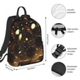 thumbnail image 2 of Fuzoiu Classical Golden Casino Print Lightweight Daypack,Weekender Bag for Men and Women, Travel Backpack with Padded Straps for School, Travel & Work, 2 of 7