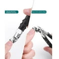 thumbnail image 3 of JAYWAYNE Long Handled Toe Nail Clippers Nail Clippers with Sharp Curved Blade Nail Cutter for Adults with Thick Nails Non Slip Handle for Home Salon Self Grooming (34g 9.7cm), 3 of 8