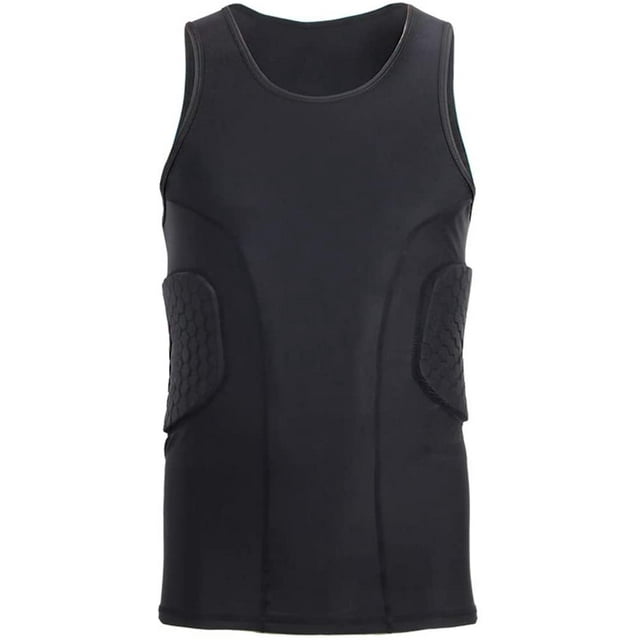 Men's Padded Football Protective Gear Set Training Suit for Soccer Basketball Paintball Rib Protector