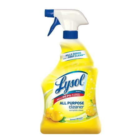 Lysol All Purpose Cleaner Spray, Lemon Breeze, (Best Natural All Purpose Cleaner)
