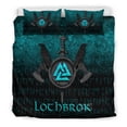 thumbnail image 2 of Juego de cama vikingo Ragnar Lothbrok Ragnar Lodbrok Guerrero vikingo Versión cian, 2 of 5