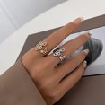 thumbnail image 2 of Miangastore Bague Notes de Musique Bague Réglable avec Strass pour Usage Quotidien, 2 of 8