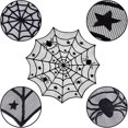 thumbnail image 5 of Nappe en Dentelle d'Halloween, Nappe en Toile d'Araignée 100 % Polyester Décoration d'Halloween pour Table / Rideau / Cheminée / Porte, 5 of 5
