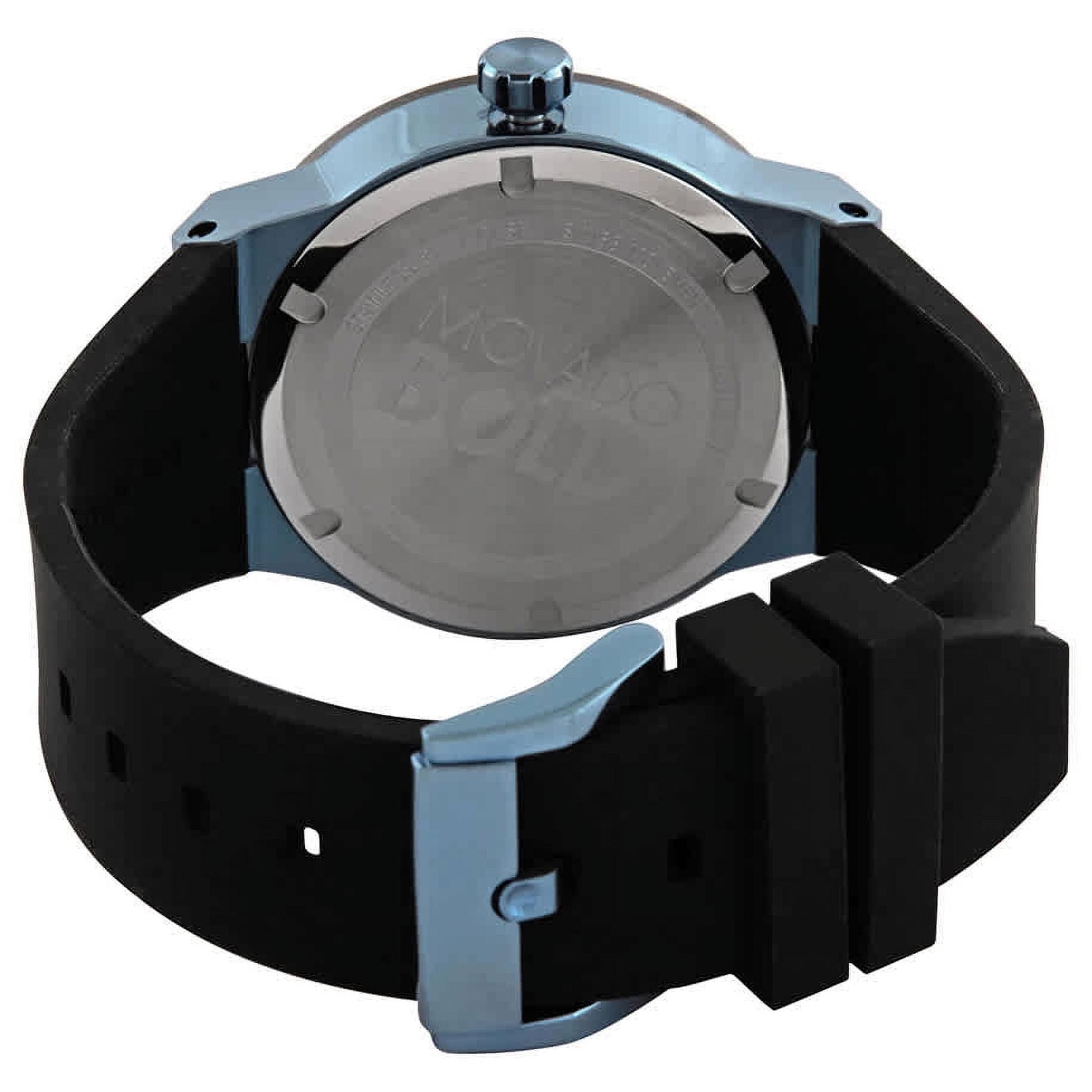 時計 Movado Bold Black 3600626 Movado Men's Bold Black Dial, Stainless Steel, Rubber Strap