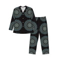 thumbnail image 1 of Balery Mandala Pijama para Hombre de Dos Piezas con Manga Larga, Conjunto de Dormir y Descanso Suave con Bolsillos-XX-Large, 1 of 7