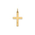 thumbnail image 4 of 14k Yellow Gold Textured Cross Pendant for Women with Heart and Savior Engraving, Christian Necklace for Faith and Love, Catholic Religious Jewelry Symbol, Spiritual Expression Accessory, 4 of 6