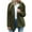 Green, variant on Honeeladyy Womens Fuzzy Fleece Jacket Button Down Shacket Casual Sherpa Coats Warm Outwear Green S