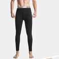 thumbnail image 3 of Jumpingount Pantalones largos térmicos de Color liso para hombre, pantalones cálidos de estilo informal para estudiantes y niños, ropa interior de capa Ropa interior Negro Delgada Jumpingount AP013858-02, 3 of 6