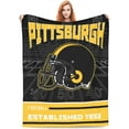 thumbnail image 2 of Pittsburgh Blanket Gifts for Men Women Youth Fans Lightweight Flannel Throw Blanket Classic Sport Team Color Blankets for Sofa Bedroom Living Room 60" X 50", 2 of 6