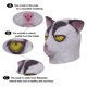 thumbnail image 4 of Máscara Genérica CHAO Grito Halloween Gato Adulto, 4 of 5