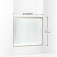 thumbnail image 2 of Sterling 542808-59 Finesse 55-1/2" X 59-5/8" Frameless Sliding Shower Door - Silver, 2 of 3