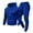 Blue, variant on MOJOGO Sweatsuits for Men Hooded Pullover Seweatshirts Jogger Sweatpants Spring Fall Tracksuits Two Piece Outfits for Fitness Workout Gym Wear Red L