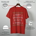 thumbnail image 3 of Men's Home Alone Merry Christmas Ugly Sweater Graphic Tee Red Small, 3 of 10
