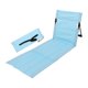thumbnail image 3 of Asiento de suelo plegable para acampar con respaldo, silla de suelo plegable, cómoda para Azul claro, 3 of 8