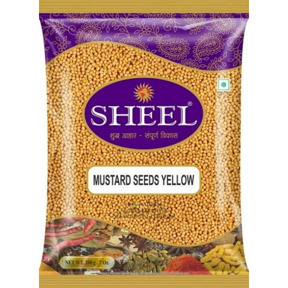 Sheel Mustard Seeds Yellow, 7 oz