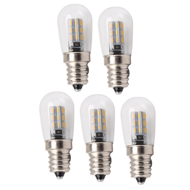 5 uds E12 Bombilla LED De Alto Brillo 120V Bombilla Para lámpara De Refrigerador, Luz LED Para Refrigerador Para uso doméstico