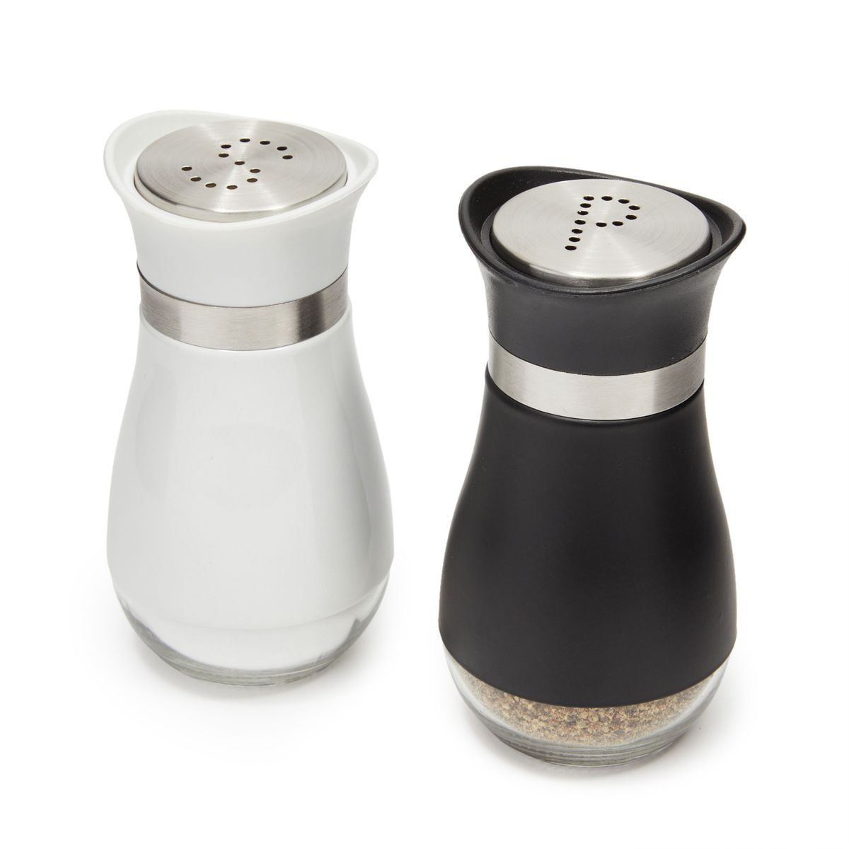 Bubble bottom salt and pepper shakers
