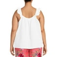 thumbnail image 3 of Terra & Sky Women's Plus Size Ruffle Strap Tank Top, 3 of 6