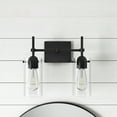 thumbnail image 4 of Awien 2-Light Vanity Light Matte Black Wall Sconce Industrial Classic Light Fixture, 4 of 9