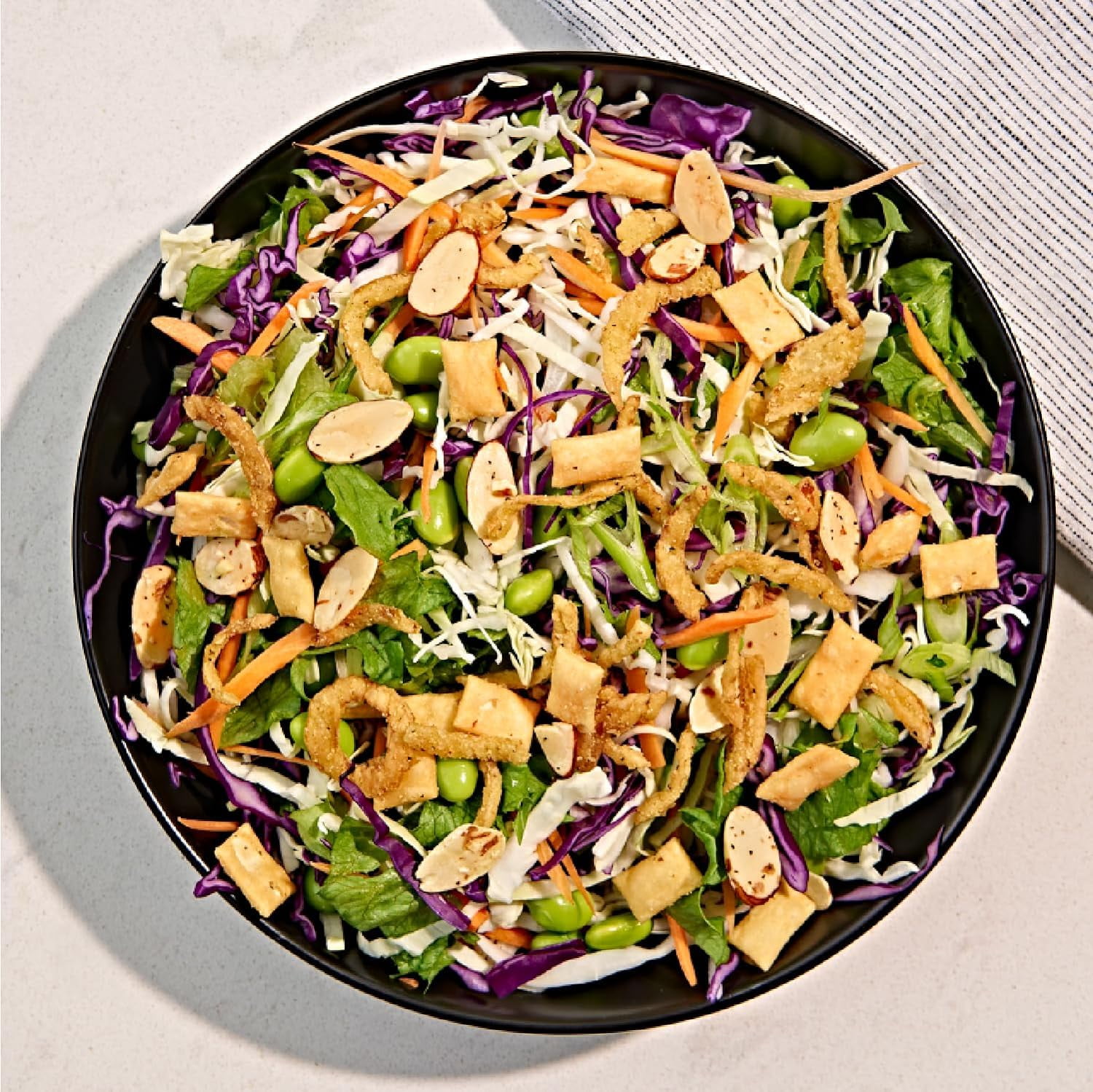 Fresh Gourmet Asian Fusion Crunch Pouch, Single | Garlic Ginger Wontons, Crispy Onions, Sliced Almonds | Elevate Salads, Poke Bowls, Stir-frys 3.5 Ounce (Pack of 4)