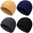 thumbnail image 1 of 4 Piezas Gorro de Invierno cálido para Reloj Gorro de Lana Polar Suave Gorro Grueso a Prueba de Viento Gorro de Calavera para Exteriores para Hombres y Mujeres, 1 of 7