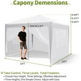 thumbnail image 4 of EastVita 10X10 Ft Instant Pop-Up Canopy Tent with 4 Sidewalls, Waterproof Gazebo, 4 of 8