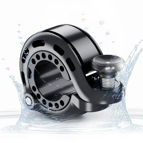 RAVEMEN Bike Bell, Q1 Hidden Aluminum Bicycle Bell with 110 dB Loud Sound for Adults for 22.2/25.4/31.8mm Handlebar