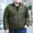 Army Green, variant on Mens Jackets Detachable Cotton Puffer Long Sleeve Zip with Hood Pockets Solid Plus Winter Jackets for Men,Light Gray,4XL