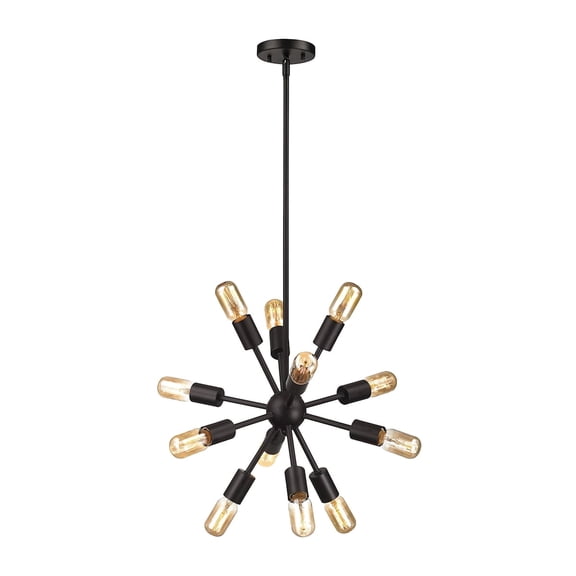 Elk Home Delphine 12-Light Oil Rubbed Bronze Modern Chandelier