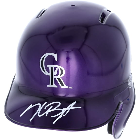 Kris Bryant Colorado Rockies Autographed Alternate Chrome Mini Batting Helmet - Fanatics Exclusive - Fanatics Authentic Certified