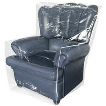 Dznils Plastic Recliner Chair Cover, Waterproof Washable Slipcover for Storage and Moving, Clear
