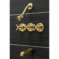 thumbnail image 5 of Kingston Brass KB237AX Victorian Tub and Shower Faucet, Brushed Brass, 5 of 6