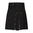 thumbnail image 4 of Xysaqa Kilt for Men, Utility Kilt, Cotton Blended Kilt, Modern Plaid Pleated Tartan Scottish Traditional Men's Big & Tall Kilt S-5XL, 4 of 5
