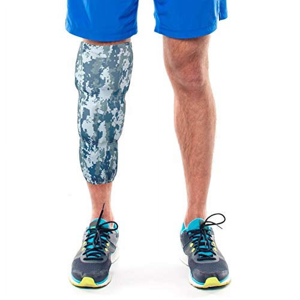 HurtSkurt - 2 in 1 - Harness-Free Fashionable Cold Therapy Compression Gel Sleeve & Ice Pack Stretch-to-Fit Large (Seal Team)