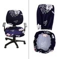 thumbnail image 4 of Funda extraíble para silla de ordenador, suave, antisuciedad, lavable a máquina, giratoria, funda para silla, funda para sillón de oficina, silla de E Gloria funda para sillas de oficina, 4 of 9
