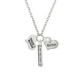 thumbnail image 2 of Delight Jewelry Silvertone Large Happy Birthday Heart Always My Mother Bar Zoe Necklace, 2 of 4